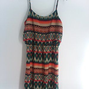 By & By Multicolored Maxi Dress Size Medium